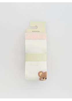 Reserved - Rajstopy 2 pack - złamana biel ze sklepu Reserved w kategorii Rajstopy dziecięce - zdjęcie 186571673