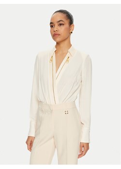 Elisabetta Franchi Body CB-003-46E1 Écru Regular Fit ze sklepu MODIVO w kategorii Koszule damskie - zdjęcie 186572011