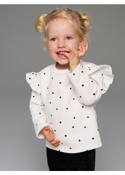 Sinsay - Ocieplana bluzka z długim rękawem w kropki - kremowy ze sklepu Sinsay w kategorii Kaftaniki i bluzki - zdjęcie 186573111