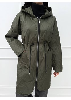 Khaki Kurtka Parka z Kapturem ze sklepu ModnaKiecka.pl w kategorii Kurtki damskie - zdjęcie 186573241