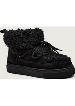 INUIKII Śniegowce TEDDY LOW | shearling | zamsz ze sklepu Gomez Fashion Store w kategorii Śniegowce damskie - zdjęcie 186573912