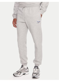 Reebok Spodnie dresowe RK25146CCM Szary Regular Fit ze sklepu MODIVO w kategorii Spodnie męskie - zdjęcie 186576571