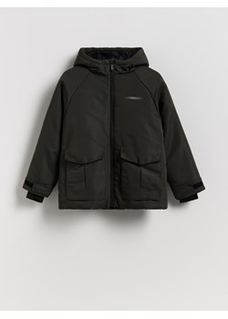 Reserved - Ocieplana kurtka parka - ciemnoszary ze sklepu Reserved w kategorii Kurtki chłopięce - zdjęcie 186576910
