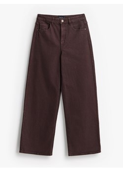 Mohito - Jeansy wide leg - ciemnobrązowy ze sklepu Mohito w kategorii Jeansy damskie - zdjęcie 186579103