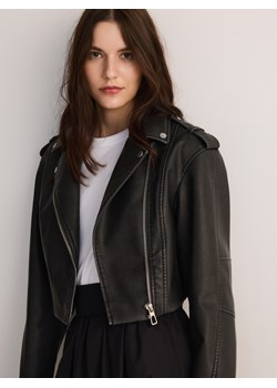 Reserved - Krótka ramoneska - ciemnoszary ze sklepu Reserved w kategorii Kurtki damskie - zdjęcie 186579202