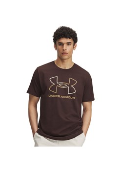 Męski t-shirt z nadrukiem Under Armour UA Gl Foundation Update Ss - brązowy ze sklepu Sportstylestory.com w kategorii T-shirty męskie - zdjęcie 186579864