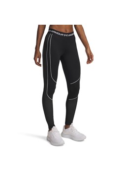 Damskie legginsy treningowe Under Armour UA ColdGear Textured Legging - czarne ze sklepu Sportstylestory.com w kategorii Spodnie damskie - zdjęcie 186579880