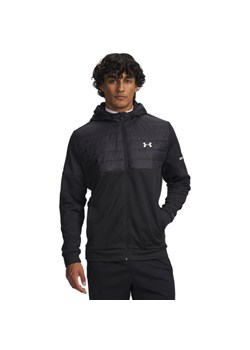 Męska bluza rozpinana z kapturem Under Armour UA Armour Flc Pro Utility - czarna ze sklepu Sportstylestory.com w kategorii Bluzy męskie - zdjęcie 186579892