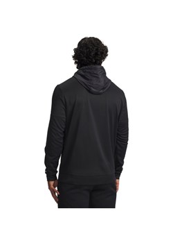 Męska bluza rozpinana z kapturem Under Armour UA Armour Flc Pro Utility - czarna ze sklepu Sportstylestory.com w kategorii Bluzy męskie - zdjęcie 186579893