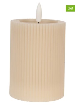 Clayre & Eef Świece LED (2 szt.) w kolorze kremowym - wys. 13 x Ø 8 cm - id: 17686407 - marki Limango Polska - 186580700 Clayre & Eef Świece LED (2 szt.) w kolorze kremowym - wys. 13 x Ø 8 cm ze sklepu Limango Polska w kategorii Oświetlenie - zdjęcie 186580700