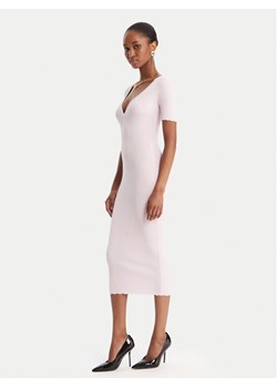 Elisabetta Franchi Sukienka dzianinowa AM-53S-51E2 Różowy Slim Fit ze sklepu MODIVO w kategorii Sukienki - zdjęcie 186582500