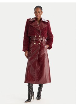 Babylon Płaszcz przejściowy S00772 Bordowy Regular Fit ze sklepu MODIVO w kategorii Kurtki damskie - zdjęcie 186582520