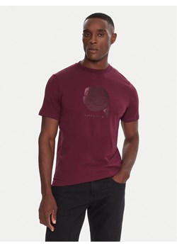 KARL LAGERFELD T-Shirt 755032 554221 Bordowy Regular Fit ze sklepu MODIVO w kategorii T-shirty męskie - zdjęcie 186582560