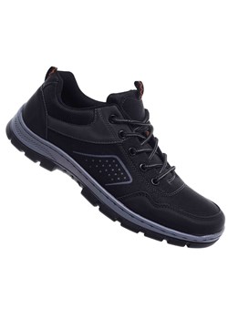 Szare sznurowane męskie buty trekkingowe /F9-1 18301 T484/ ze sklepu Pantofelek24.pl w kategorii Buty trekkingowe męskie - zdjęcie 186584163