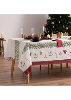 Mint Rugs Obrus &quot;Christmas Gabriel&quot; w kolorze biało-czerwonym ze sklepu Limango Polska w kategorii Obrusy i bieżniki - zdjęcie 186586374