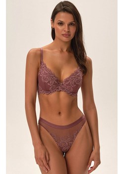 Esotiq biustonosz koronkowy push-up Lynn 41846-34x, Kolor brudny róż, Rozmiar 75D, Esotiq ze sklepu Intymna w kategorii Biustonosze - zdjęcie 186586722