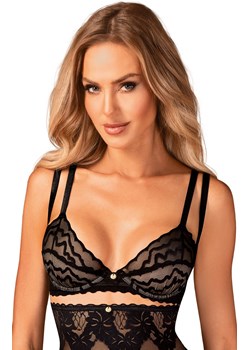 Obsessive Arienna czarny przejrzysty biustonosz, Kolor czarny, Rozmiar XS/S, Obsessive - id: 168975 - marki Obsessive - 186586940 Obsessive Arienna czarny przejrzysty biustonosz, Kolor czarny, Rozmiar XS/S, Obsessive ze sklepu Intymna w kategorii Body damskie - zdjęcie 186586940