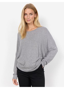 soyaconcept® Damska koszulka z długim rękawem - Biara Kobiety Sztuczne włókno jasny szary marmurkowy ze sklepu vangraaf w kategorii Bluzki damskie - zdjęcie 186589752