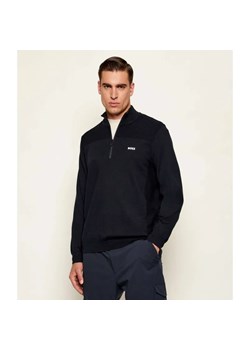 BOSS GREEN Sweter KN_Momentum-X QZ | Regular Fit | z dodatkiem wełny ze sklepu Gomez Fashion Store w kategorii Swetry męskie - zdjęcie 186589911