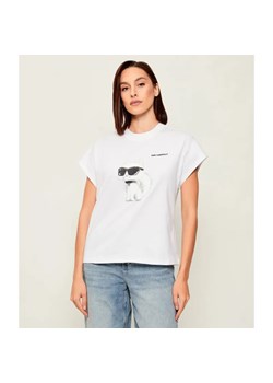 Karl Lagerfeld T-shirt IKON AQUARELLE | Oversize fit ze sklepu Gomez Fashion Store w kategorii Bluzki damskie - zdjęcie 186589950