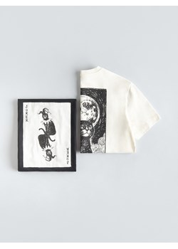 Reserved - T-shirt relaxed z nadrukiem na plecach - czarny ze sklepu Reserved w kategorii T-shirty męskie - zdjęcie 186591182