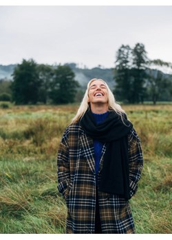 Reserved - Płaszcz z wełną - wielobarwny - id: 721HD-MLC - marki Reserved - 186591303 Reserved - Płaszcz z wełną - wielobarwny ze sklepu Reserved w kategorii Płaszcze damskie - zdjęcie 186591303