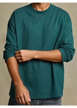Sinsay - Koszulka z długimi rękawami - zielony ze sklepu Sinsay w kategorii T-shirty męskie - zdjęcie 186592311