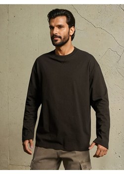 Sinsay - Koszulka z długimi rękawami - brązowy ze sklepu Sinsay w kategorii T-shirty męskie - zdjęcie 186592312