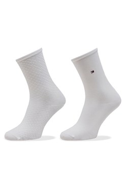 Tommy Hilfiger Skarpety długie 701227563 Biały ze sklepu MODIVO w kategorii Skarpetki damskie - zdjęcie 186592670