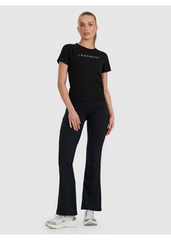 Damskie legginsy 4F 4FRAW25TTIGF290 - czarne ze sklepu Sportstylestory.com w kategorii Spodnie damskie - zdjęcie 186593893