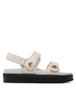 Sandały Tory Burch Kira Sport Sandal Calf Leather 144328 Écru - id: 0000303229436 - marki Tory Burch - 186595254 Sandały Tory Burch Kira Sport Sandal Calf Leather 144328 Écru ze sklepu eobuwie.pl w kategorii Sandały damskie - zdjęcie 186595254