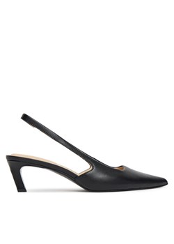 Czółenka Calvin Klein Ess Kitten Heel Sling Back HW0HW02641 Czarny ze sklepu eobuwie.pl w kategorii Czółenka - zdjęcie 186595260
