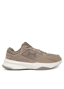 Sneakersy Under Armour UA Edge Suede 3027731 Beżowy ze sklepu eobuwie.pl w kategorii Buty sportowe męskie - zdjęcie 186595282