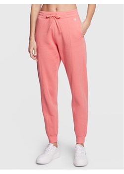 Champion Spodnie dresowe Legacy Rib Cuff 115411 Różowy Regular Fit ze sklepu MODIVO w kategorii Spodnie damskie - zdjęcie 186595581