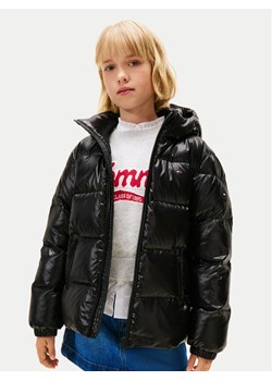 Tommy Hilfiger Kurtka puchowa Essential KG0KG08758 D Czarny Regular Fit ze sklepu MODIVO w kategorii Kurtki dziewczęce - zdjęcie 186595604