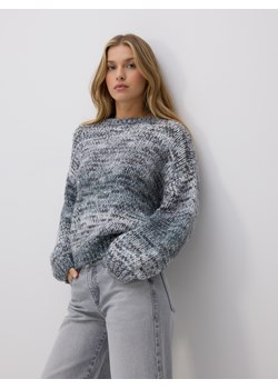 Reserved - Sweter z obniżoną linią ramion - szary ze sklepu Reserved w kategorii Swetry damskie - zdjęcie 186596383