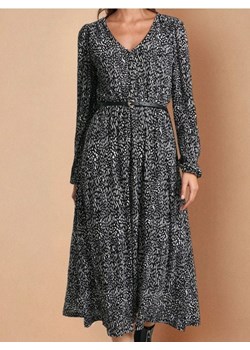 Sinsay - Luźna sukienka z paskiem - wielobarwny - id: 601FI-MLC - marki Sinsay - 186597240 Sinsay - Luźna sukienka z paskiem - wielobarwny ze sklepu Sinsay w kategorii Sukienki - zdjęcie 186597240