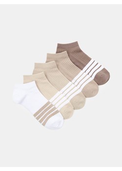 Sinsay - Prążkowane skarpetki stopki 5 pack - wielobarwny ze sklepu Sinsay w kategorii Skarpetki męskie - zdjęcie 186597274