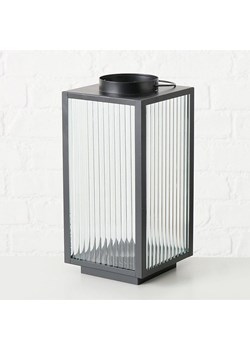 Boltze Lampion &quot;Optica&quot; w kolorze czarnym - 16,5 x 34 cm ze sklepu Limango Polska w kategorii Świeczniki - zdjęcie 186598550