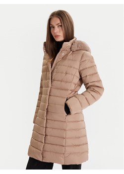Geox Płaszcz zimowy Bettanie W5626H T3122 F5228 Beżowy Regular Fit ze sklepu MODIVO w kategorii Płaszcze damskie - zdjęcie 186598734