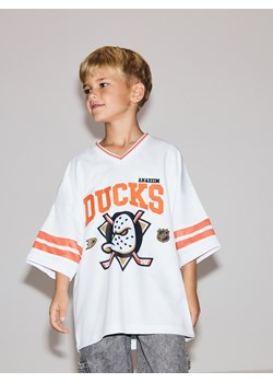Reserved - T-shirt NHL Anaheim Ducks - biały ze sklepu Reserved w kategorii T-shirty chłopięce - zdjęcie 186599274