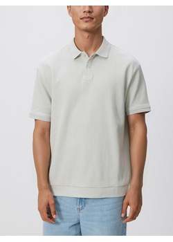 Reserved - Strukturalne polo comfort fit - jasnoniebieski ze sklepu Reserved w kategorii T-shirty męskie - zdjęcie 186599281