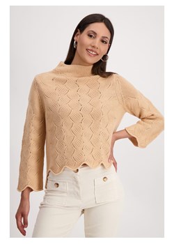 monari Sweter w kolorze jasnobrązowym - id: 17510217 - marki Monari - 186599543 monari Sweter w kolorze jasnobrązowym ze sklepu Limango Polska w kategorii Swetry damskie - zdjęcie 186599543
