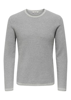 ONLY &amp; SONS Sweter &quot;Eric&quot; w kolorze jasnoszarym ze sklepu Limango Polska w kategorii Swetry męskie - zdjęcie 186599673