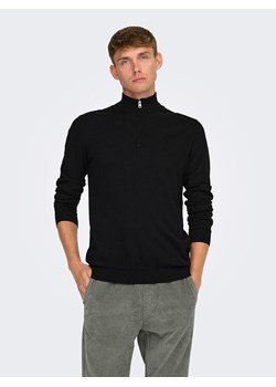 ONLY & SONS Sweter "Loui" w kolorze czarnym - id: 17614061 - marki Only & Sons - 186599682 ONLY & SONS Sweter "Loui" w kolorze czarnym ze sklepu Limango Polska w kategorii Swetry męskie - zdjęcie 186599682