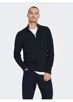 ONLY &amp; SONS Sweter &quot;Phil&quot; w kolorze czarnym ze sklepu Limango Polska w kategorii Swetry męskie - zdjęcie 186599731