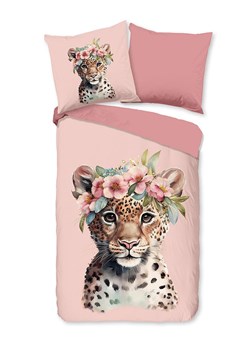 Good Morning Komplet pościeli flanelowej &quot;Kiran&quot; w kolorze jasnoróżowo-jasnobrązowym ze sklepu Limango Polska w kategorii Pościel dziecięca - zdjęcie 186599793