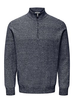 ONLY &amp; SONS Sweter &quot;Claus&quot; w kolorze granatowym ze sklepu Limango Polska w kategorii Swetry męskie - zdjęcie 186599983