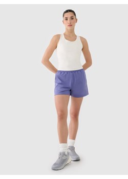 Damskie spodenki treningowe 4F 4FRSS25TFSHF0874 - niebieskie ze sklepu Sportstylestory.com w kategorii Szorty - zdjęcie 186604941