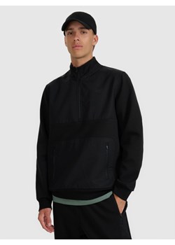 Męska bluza nierozpinana bez kaptura 4F 4FWAW25TSWSM1947 - czarna ze sklepu Sportstylestory.com w kategorii Bluzy męskie - zdjęcie 186605011